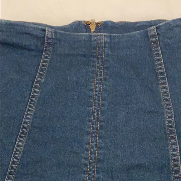 Free people size 0 Jean miniskirt - Picture 3 of 6